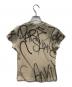 SANKUANZ (サンクアンズ) サーマル半袖カットソー ベージュ×グレー サイズ:SIZE M：7000円
