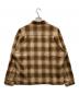 OVY (オヴィー) Ombre Check Shirt Jacket オンブレチェックシャツジャケット ブラウン×ベージュ サイズ:SIZE L：20000円
