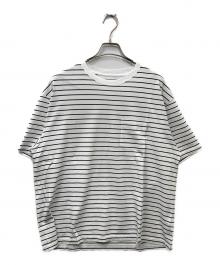 KAJA（カジャ）の古着「HIGH GAUGE BORDER POCKET TEE」｜ホワイト×ブラック