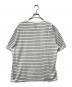 KAJA (カジャ) HIGH GAUGE BORDER POCKET TEE ホワイト×ブラック サイズ:M：16000円