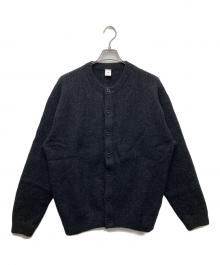 OVY（オヴィー）の古着「Super Comeback Lamb Wool Crew Neck ウールニットカーディガン」｜ブラック