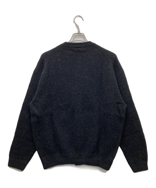 OVY（オヴィー）OVY (オヴィー) Super Comeback Lamb Wool Crew Neck ウールニットカーディガン ブラック サイズ:SIZE Lの古着・服飾アイテム