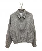 KAJAカジャ）の古着「HOUNDSTOOTH HARRINGTON JACKET」｜ブラック×ホワイト