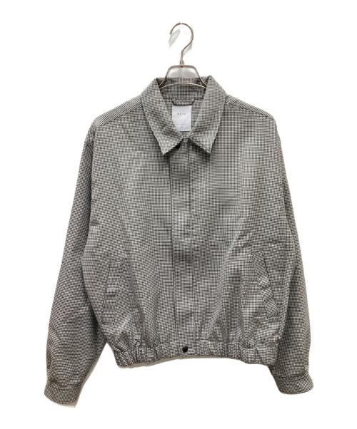 KAJA（カジャ）KAJA (カジャ) HOUNDSTOOTH HARRINGTON JACKET ブラック×ホワイト サイズ:SIZE Mの古着・服飾アイテム