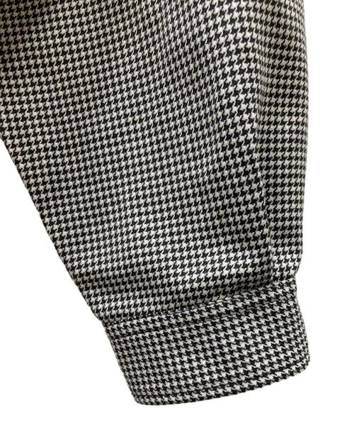 KAJA（カジャ）KAJA (カジャ) HOUNDSTOOTH HARRINGTON JACKET ブラック×ホワイト サイズ:SIZE Mの古着・服飾アイテム