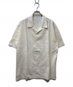 KAJAカジャ）の古着「OPEN COLLAR S/S WA-RK SHIRT オープンカラーシャツ」｜アイボリー