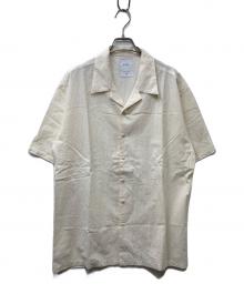 KAJA（カジャ）の古着「OPEN COLLAR S/S WA-RK SHIRT オープンカラーシャツ」｜アイボリー