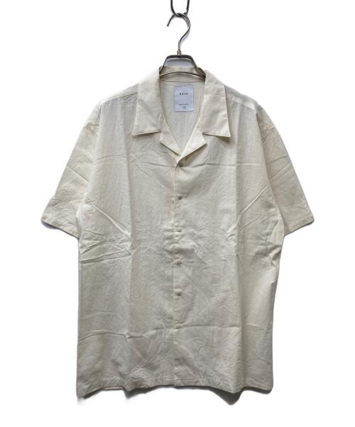 KAJA（カジャ）KAJA (カジャ) OPEN COLLAR S/S WA-RK SHIRT オープンカラーシャツ アイボリー サイズ:Lの古着・服飾アイテム