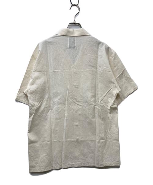 KAJA（カジャ）KAJA (カジャ) OPEN COLLAR S/S WA-RK SHIRT オープンカラーシャツ アイボリー サイズ:Lの古着・服飾アイテム