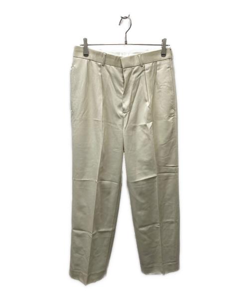 KAJA（カジャ）KAJA (カジャ) TWO TUCKS WIDE TROUSERS ベージュ サイズ:Mの古着・服飾アイテム