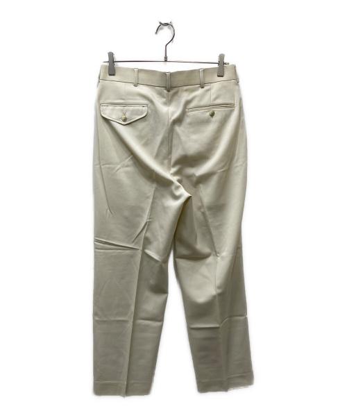 KAJA（カジャ）KAJA (カジャ) TWO TUCKS WIDE TROUSERS ベージュ サイズ:Mの古着・服飾アイテム