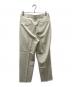 KAJA (カジャ) TWO TUCKS WIDE TROUSERS ベージュ サイズ:M：27000円
