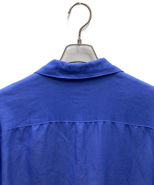 OLD GAP（オールドギャップ）OLD GAP (オールドギャップ) リネンブレンドS/Sオープンカラーシャツ ブルー サイズ:SIZE Lの古着・服飾アイテム