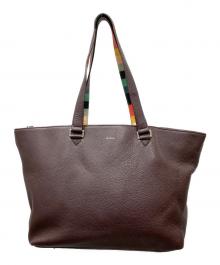 Paul Smith London（ポールスミスロンドン）の古着「レザートートバッグ」｜ブラウン