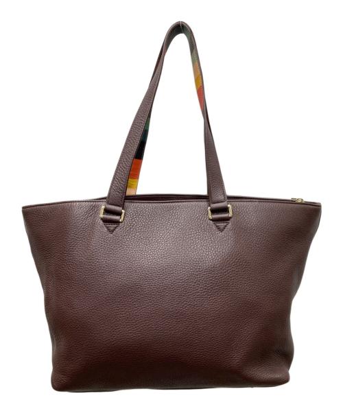 Paul Smith London（ポールスミスロンドン）Paul Smith London (ポールスミスロンドン) レザートートバッグ ブラウンの古着・服飾アイテム
