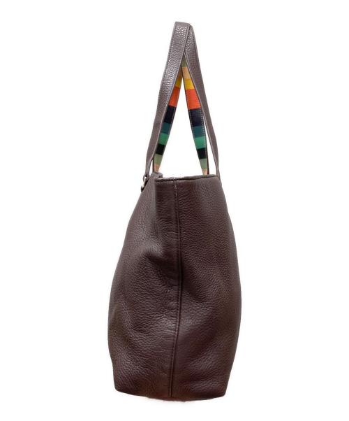 Paul Smith London（ポールスミスロンドン）Paul Smith London (ポールスミスロンドン) レザートートバッグ ブラウンの古着・服飾アイテム