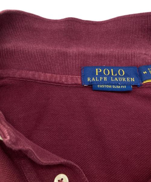 POLO RALPH LAUREN（ポロ・ラルフローレン）POLO RALPH LAUREN (ポロ・ラルフローレン) ポロベア刺繍ポロシャツ ボルドー サイズ:Mの古着・服飾アイテム