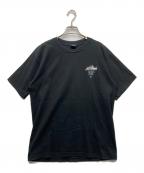 stussyステューシー）の古着「USA製 OLD SKOOL FLAVOR プリントTシャツ」｜ブラック
