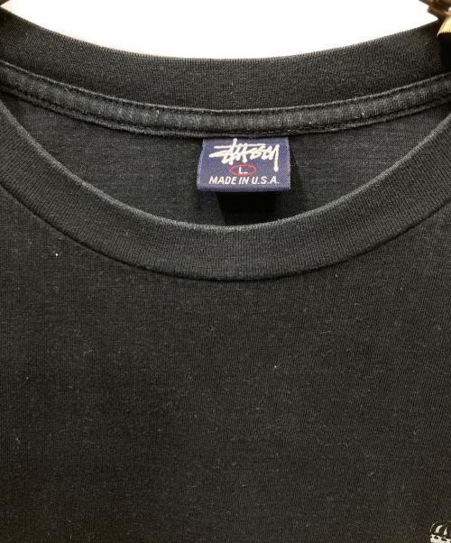 stussy（ステューシー）stussy (ステューシー) USA製 OLD SKOOL FLAVOR プリントTシャツ ブラック サイズ:Lの古着・服飾アイテム