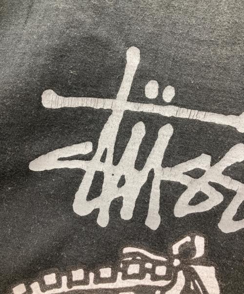 stussy（ステューシー）stussy (ステューシー) USA製 OLD SKOOL FLAVOR プリントTシャツ ブラック サイズ:Lの古着・服飾アイテム