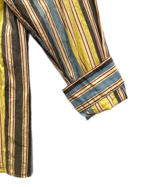 PAUL SMITH（ポールスミス）Paul Smith (ポールスミス) ストライプシャツ イエロー×ブルー サイズ:Lの古着・服飾アイテム