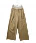 THINGS THAT MATTER（シングスザットマター）の古着「T/W LAYERED PANTS サイドジップスラックス」｜ベージュ