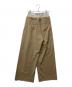 THINGS THAT MATTER (シングスザットマター) T/W LAYERED PANTS サイドジップスラックス ベージュ サイズ:M：8000円