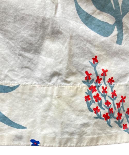 marimekko（マリメッコ）marimekko (マリメッコ) Harbaario シャツワンピース イエロー×ネイビー サイズ:36の古着・服飾アイテム