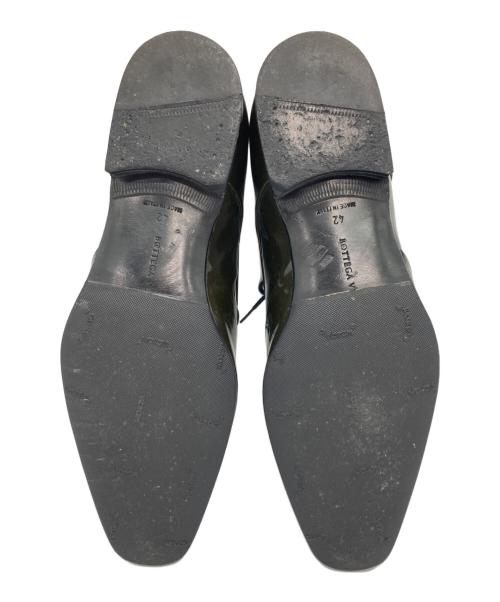 BOTTEGA VENETA（ボッテガベネタ）BOTTEGA VENETA (ボッテガベネタ) パテントレザーレースアップシューズ カーキ サイズ:42の古着・服飾アイテム