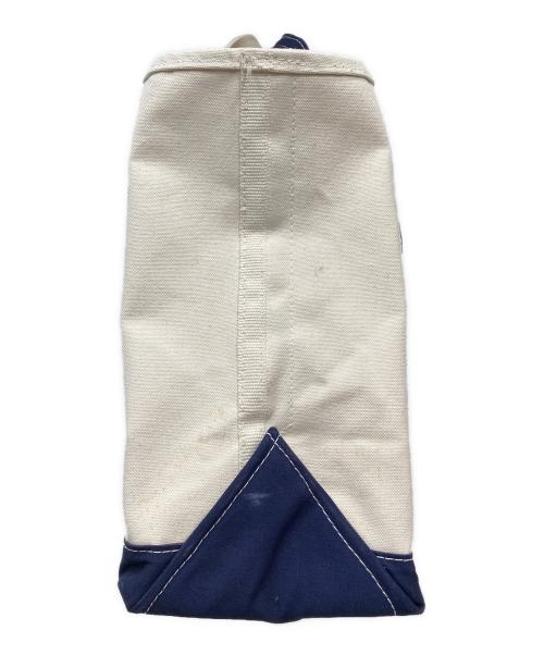 L.L.Bean（エルエルビーン）L.L.Bean (エルエルビーン) USA製 キャンバス トートバッグ アイボリー×ネイビー サイズ:表記無しの古着・服飾アイテム