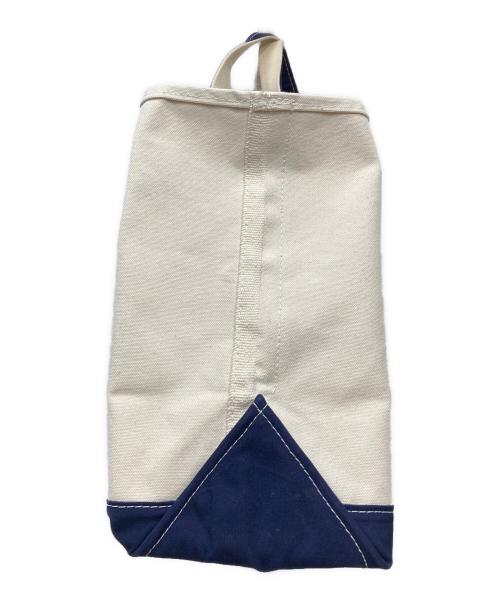 L.L.Bean（エルエルビーン）L.L.Bean (エルエルビーン) USA製 キャンバス トートバッグ アイボリー×ネイビー サイズ:表記無しの古着・服飾アイテム