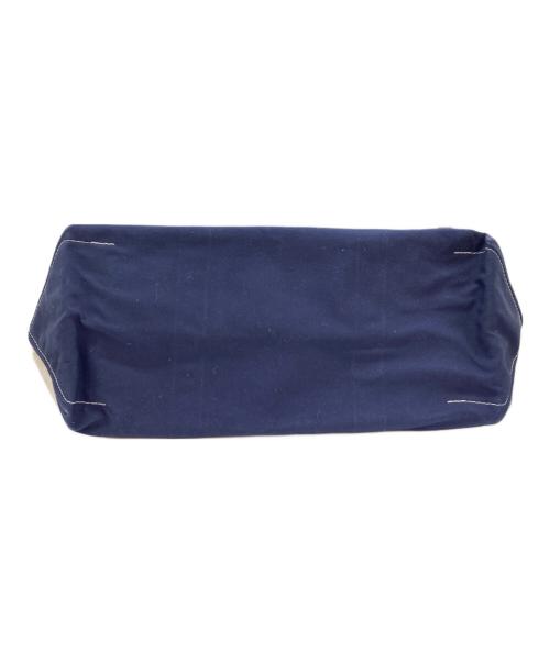 L.L.Bean（エルエルビーン）L.L.Bean (エルエルビーン) USA製 キャンバス トートバッグ アイボリー×ネイビー サイズ:表記無しの古着・服飾アイテム