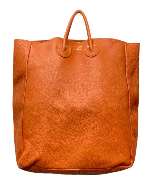 YOUNG & OLSEN The DRYGOODS STORE（ヤングアンドオルセン ザ ドライグッズストア）YOUNG & OLSEN The DRYGOODS STORE (ヤングアンドオルセン ザ ドライグッズストア) レザートートバッグ オレンジ サイズ:表記無しの古着・服飾アイテム