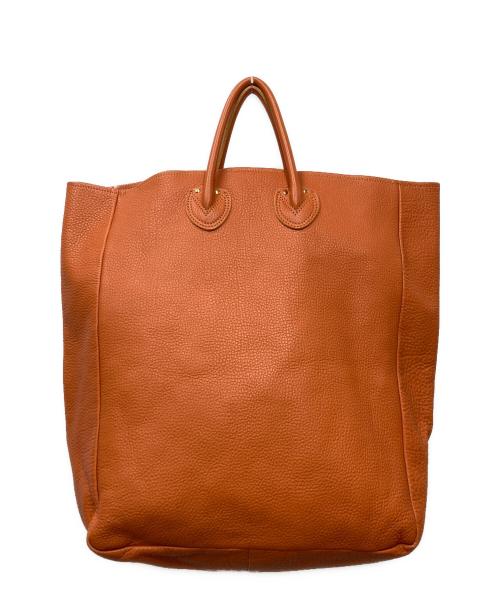 YOUNG & OLSEN The DRYGOODS STORE（ヤングアンドオルセン ザ ドライグッズストア）YOUNG & OLSEN The DRYGOODS STORE (ヤングアンドオルセン ザ ドライグッズストア) レザートートバッグ オレンジ サイズ:表記無しの古着・服飾アイテム