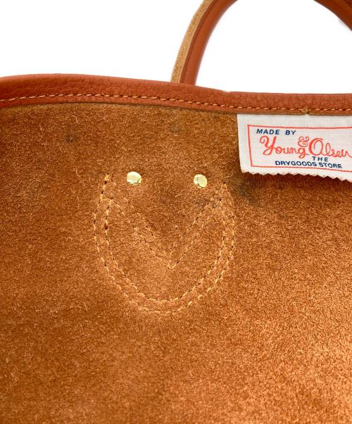 YOUNG & OLSEN The DRYGOODS STORE（ヤングアンドオルセン ザ ドライグッズストア）YOUNG & OLSEN The DRYGOODS STORE (ヤングアンドオルセン ザ ドライグッズストア) レザートートバッグ オレンジ サイズ:表記無しの古着・服飾アイテム