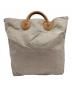 YOUNG & OLSEN The DRYGOODS STORE (ヤングアンドオルセン ザ ドライグッズストア) 2WAY トートバッグ ベージュ×ブラウン：14000円