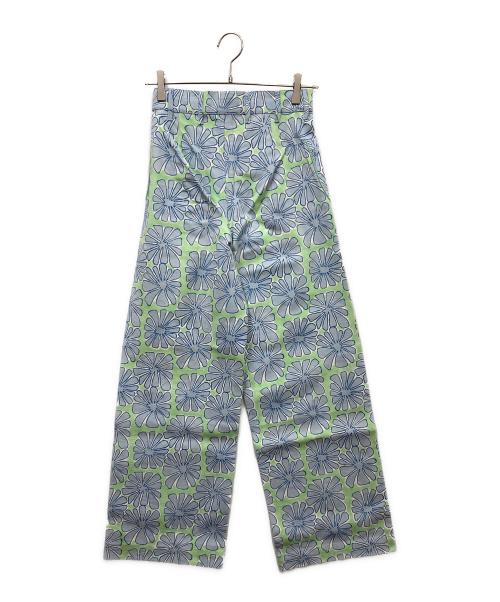 SZ Blockprints（エスゼットブロックプリント）SZ Blockprints (エスゼットブロックプリント) DISCO PANTS TROPICAL ワイドパンツ ブルー×グリーン サイズ:XS 未使用品の古着・服飾アイテム