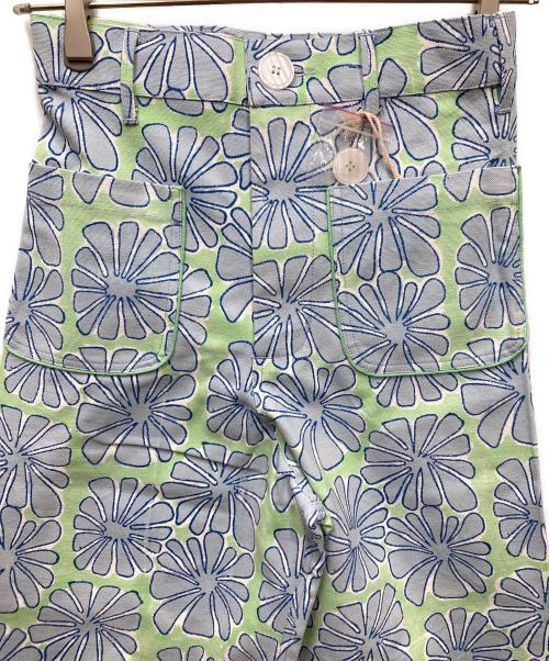 SZ Blockprints（エスゼットブロックプリント）SZ Blockprints (エスゼットブロックプリント) DISCO PANTS TROPICAL ワイドパンツ ブルー×グリーン サイズ:XS 未使用品の古着・服飾アイテム