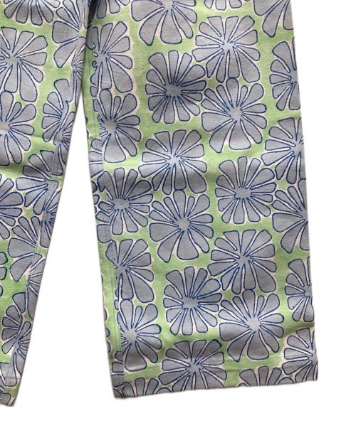 SZ Blockprints（エスゼットブロックプリント）SZ Blockprints (エスゼットブロックプリント) DISCO PANTS TROPICAL ワイドパンツ ブルー×グリーン サイズ:XS 未使用品の古着・服飾アイテム