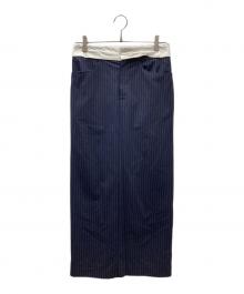 gajess（ガジェス）の古着「Taylor Pencil Skirt テイラーペンシルスカート」｜ネイビー×ホワイト