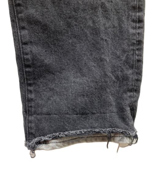 INSCRIRE（アンスクリア）INSCRIRE (アンスクリア) Straight Layered Denim ストレートレイヤードデニム/デニムパンツ ブラック×グレー サイズ:29の古着・服飾アイテム