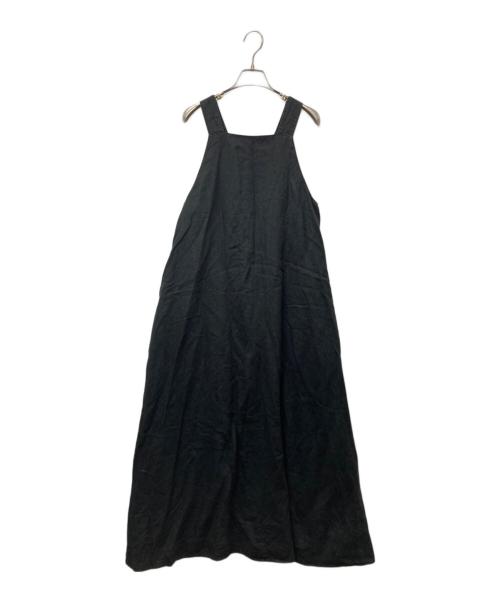 Plage（プラージュ）Plage (プラージュ) LINEN MAXI DRESS リネンノースリーブワンピース ブラック サイズ:Mの古着・服飾アイテム