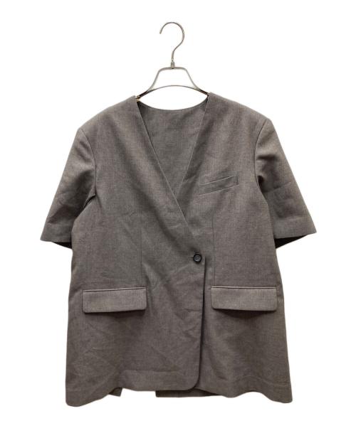 IENA（イエナ）IENA (イエナ) トロピカルハーフジャケット グレー サイズ:Fの古着・服飾アイテム