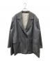 MAISON SPECIAL（メゾンスペシャル）の古着「Lapel Design Over Jacket ストライプオーバーサイズドジャケット」｜グレー