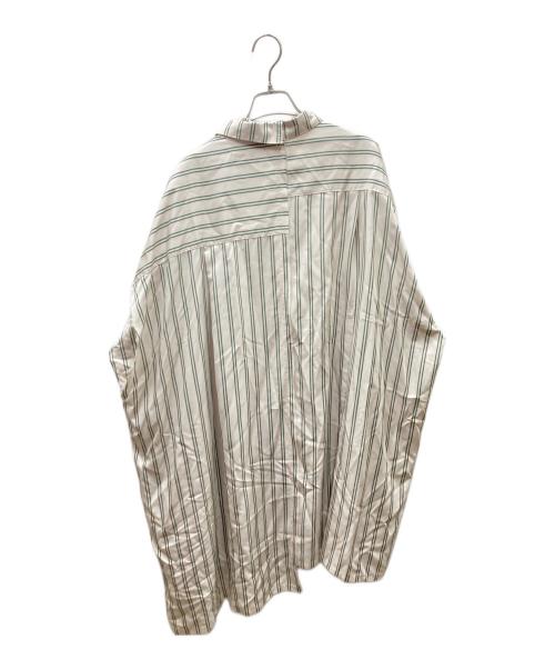 KIDILL（キディル）KIDILL (キディル) Layered Shirts レイヤードシャツ ベージュ×グリーン サイズ:Freeの古着・服飾アイテム