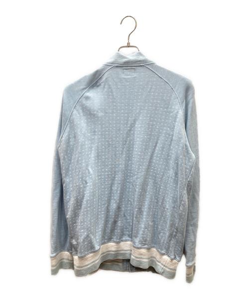 stussy（ステューシー）stussy (ステューシー) Sweat Stadium jacket スナップスウェットジャケット スカイブルー サイズ:Mの古着・服飾アイテム