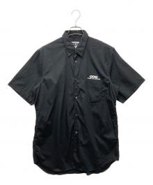 CDG（シーディージー）の古着「CLASSIC SHIRT WITH SHORT SLEEVES ロゴプリントS/Sシャツ」｜ブラック