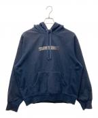 SUPREMEシュプリーム）の古着「Swarovski Motion Logo Hooded Sweatshirt」｜ネイビー