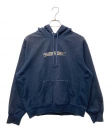 SUPREME（シュプリーム）の古着「Swarovski Motion Logo Hooded Sweatshirt」｜ネイビー