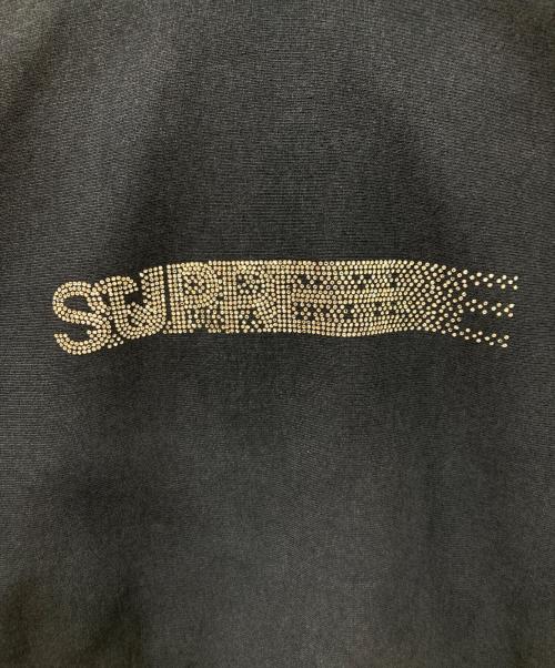 SUPREME（シュプリーム）Supreme (シュプリーム) Swarovski Motion Logo Hooded Sweatshirt ネイビー サイズ:Sの古着・服飾アイテム